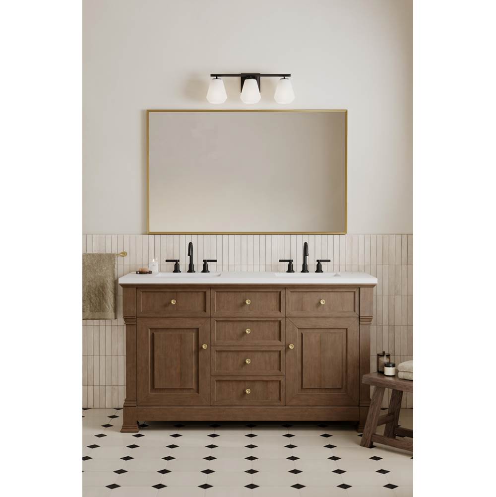 Minka-Lavery 14373-899 Dark Matte Black Siena 22.75'' 3-light Vanity Image 4
