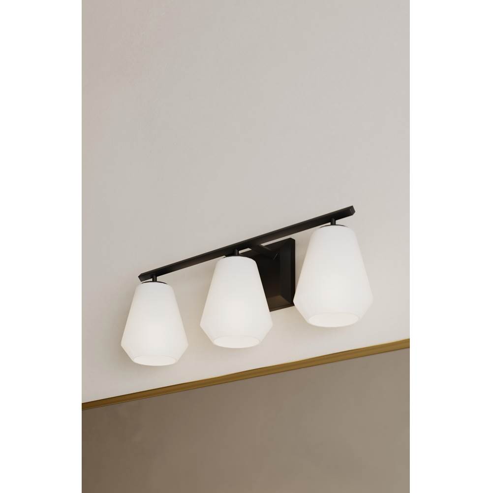 Minka-Lavery 14373-899 Dark Matte Black Siena 22.75'' 3-light Vanity Image 3