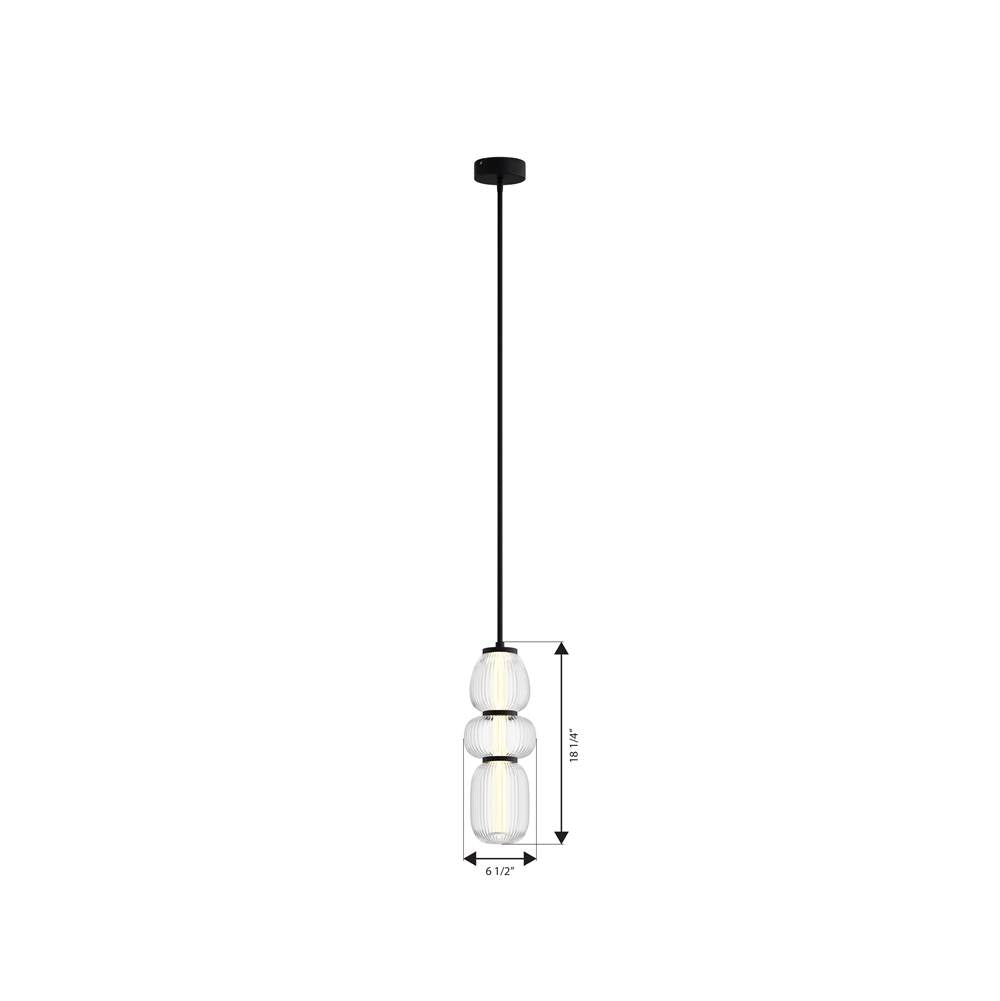 Minka-Lavery 15036-899-L Dark Matte Black Cordel 6.5'' Led Mini Pendant Image 2
