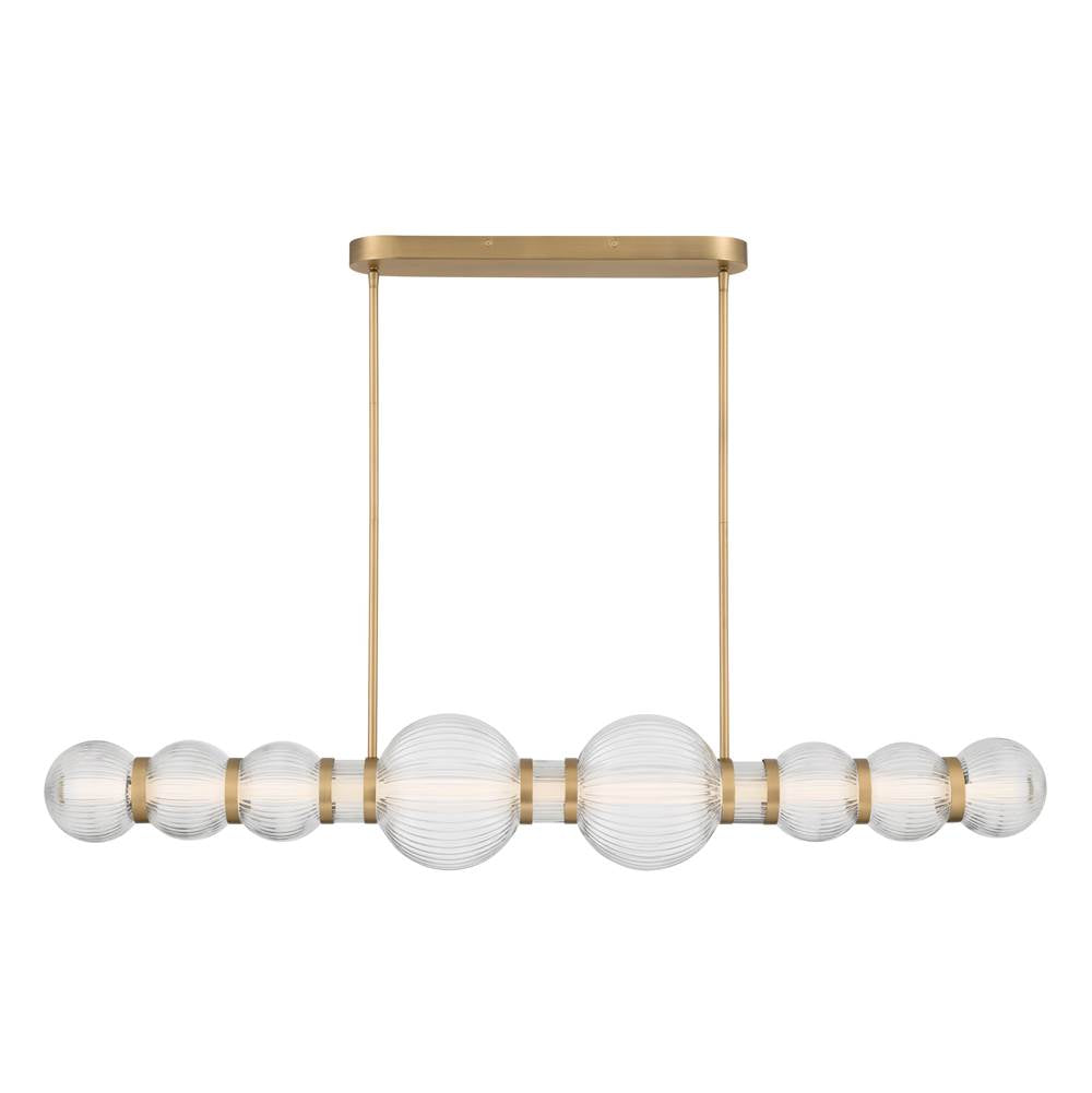 Minka-Lavery 15037-732-L Legacy Brass Cordel 50.25'' Led Linear Chandelier Image 1