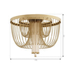 Minka-Lavery 15255-732-L Legacy Brass Jezelle 24'' Led Flush Mount Image 2