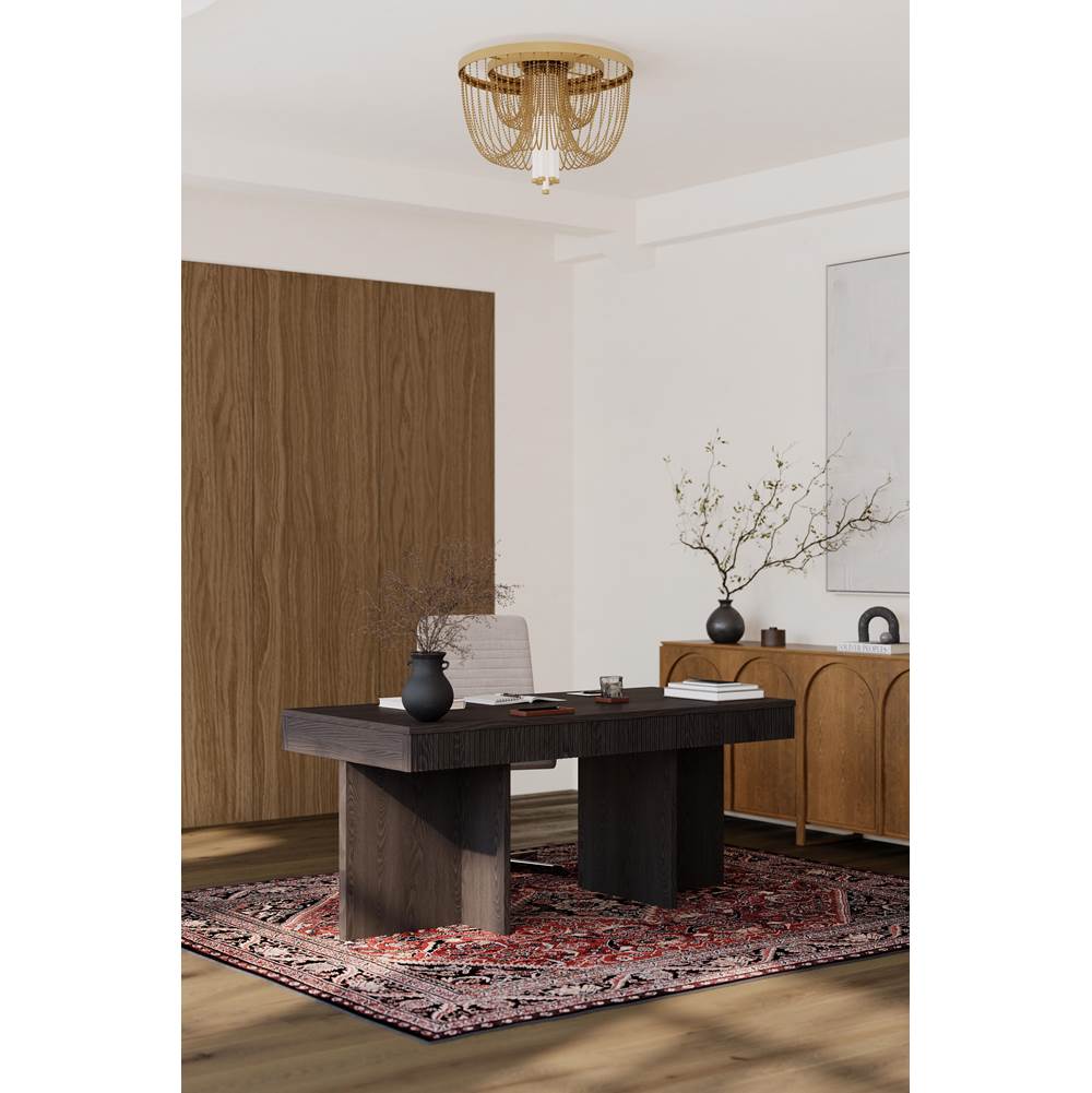 Minka-Lavery 15255-732-L Legacy Brass Jezelle 24'' Led Flush Mount Image 4