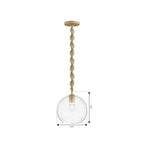 Minka-Lavery 15565-732 Legacy Brass Elyric 9.75'' 1-light Mini Pendant Image 2