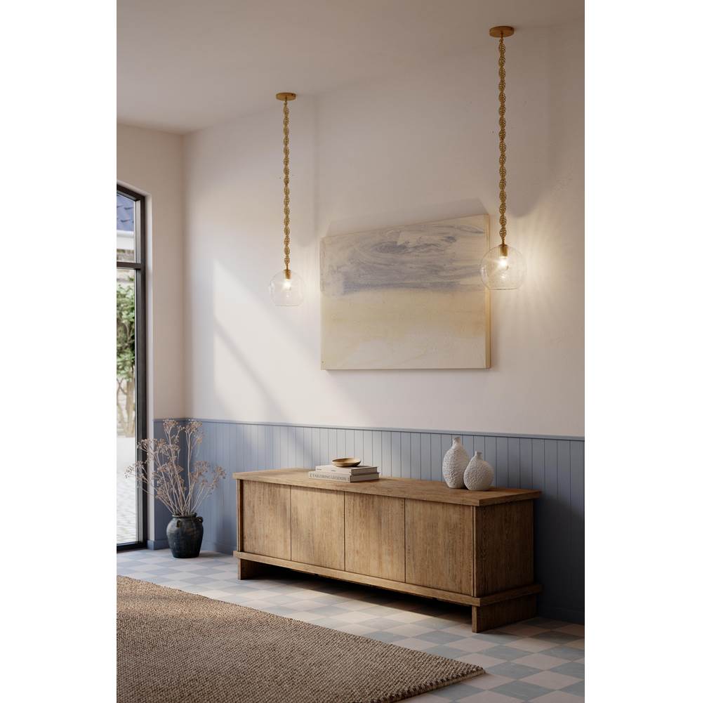 Minka-Lavery 15565-732 Legacy Brass Elyric 9.75'' 1-light Mini Pendant Image 4