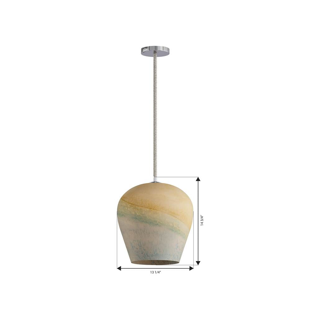 Minka-Lavery 15575-613 Polished Nickel Sandrelle 12.75'' 1-light Pendant Image 2