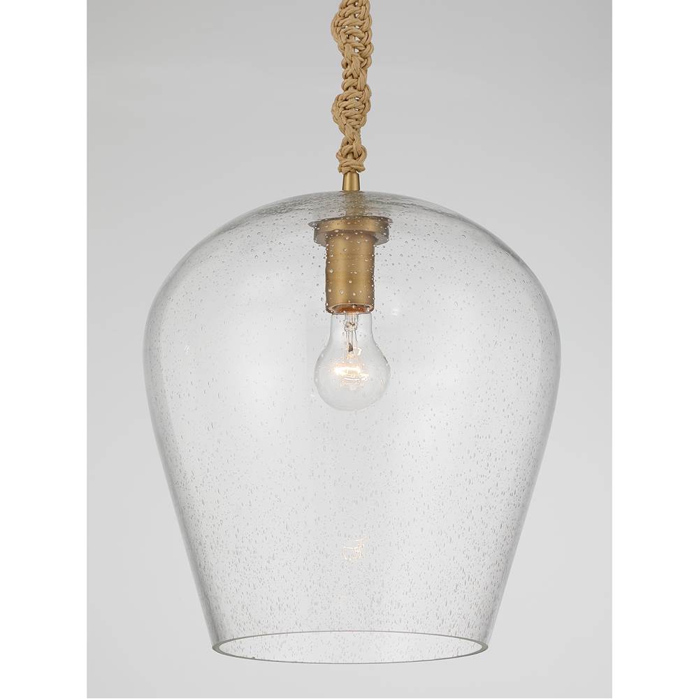 Minka-Lavery 15585-732 Legacy Brass Elyric 12.75'' 1-light Pendant Image 6