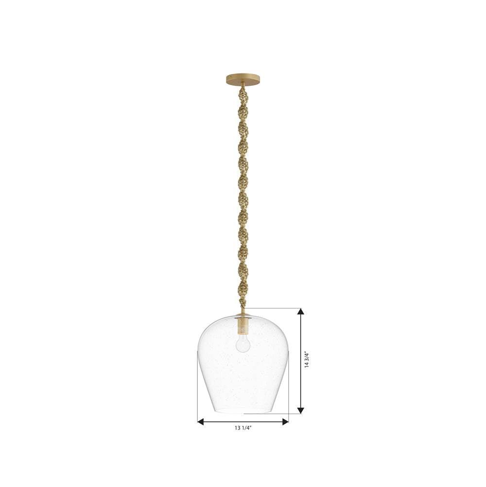 Minka-Lavery 15585-732 Legacy Brass Elyric 12.75'' 1-light Pendant Image 2