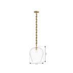 Minka-Lavery 15585-732 Legacy Brass Elyric 12.75'' 1-light Pendant Image 2