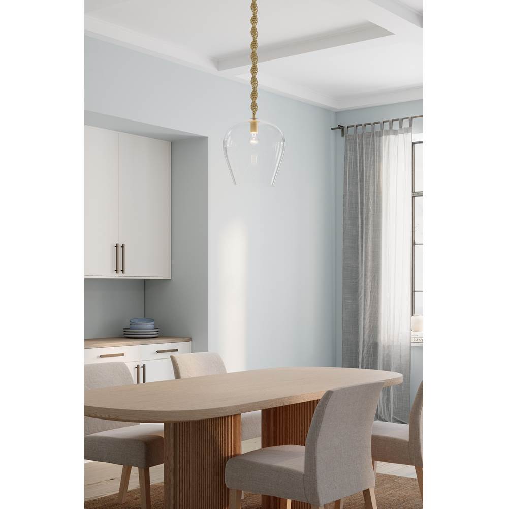 Minka-Lavery 15585-732 Legacy Brass Elyric 12.75'' 1-light Pendant Image 3
