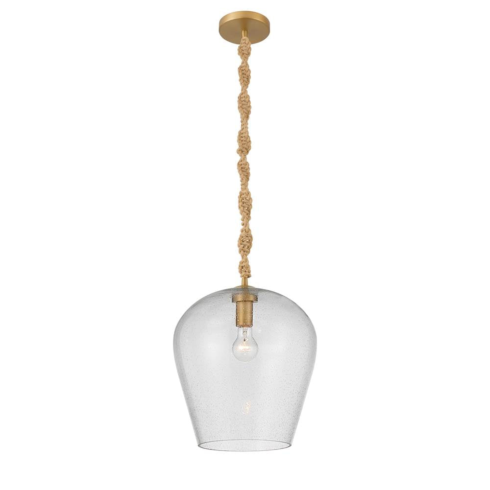 Minka-Lavery 15585-732 Legacy Brass Elyric 12.75'' 1-light Pendant Image 1