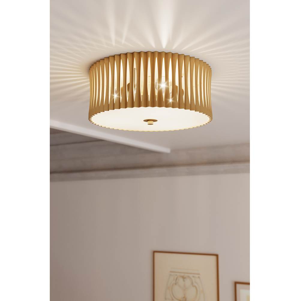 Minka-Lavery 16023-877 Sand Coal Black Aven 16'' 3-light Flush Mount Image 3