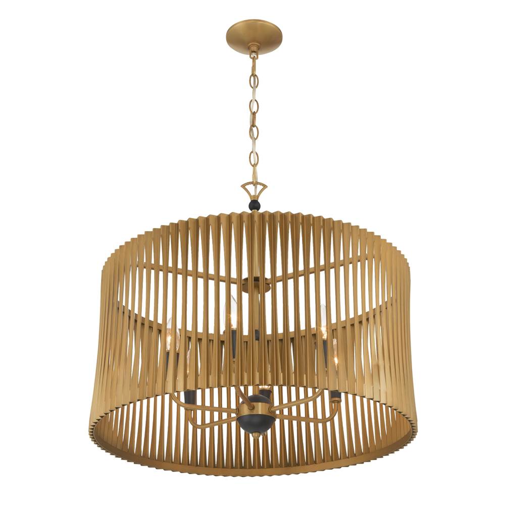 Minka-Lavery 16026-877 Sand Coal Black Aven 24'' 6-light Pendant Image 7