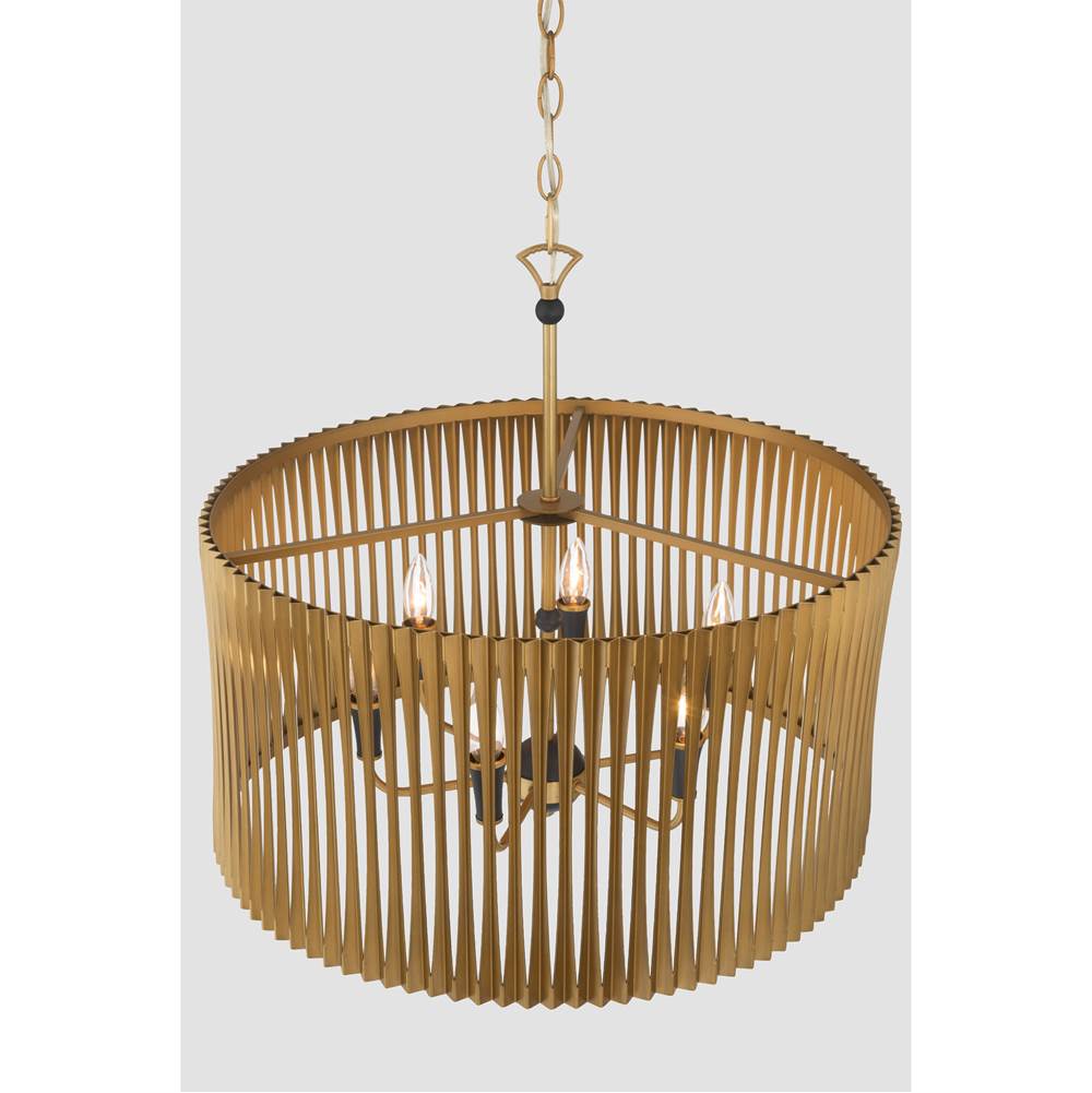 Minka-Lavery 16026-877 Sand Coal Black Aven 24'' 6-light Pendant Image 6