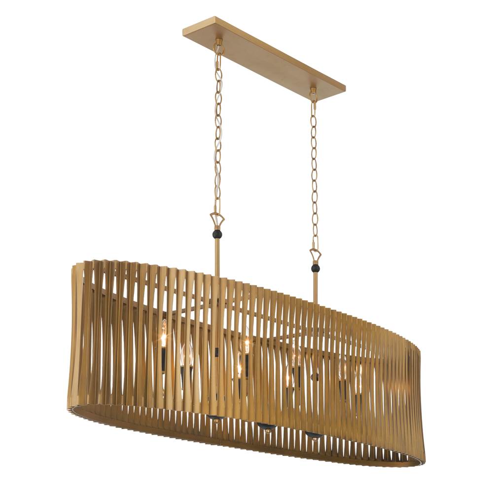 Minka-Lavery 16027-877 Sand Coal Black Aven 52'' 8-light Linear Chandelier Image 7