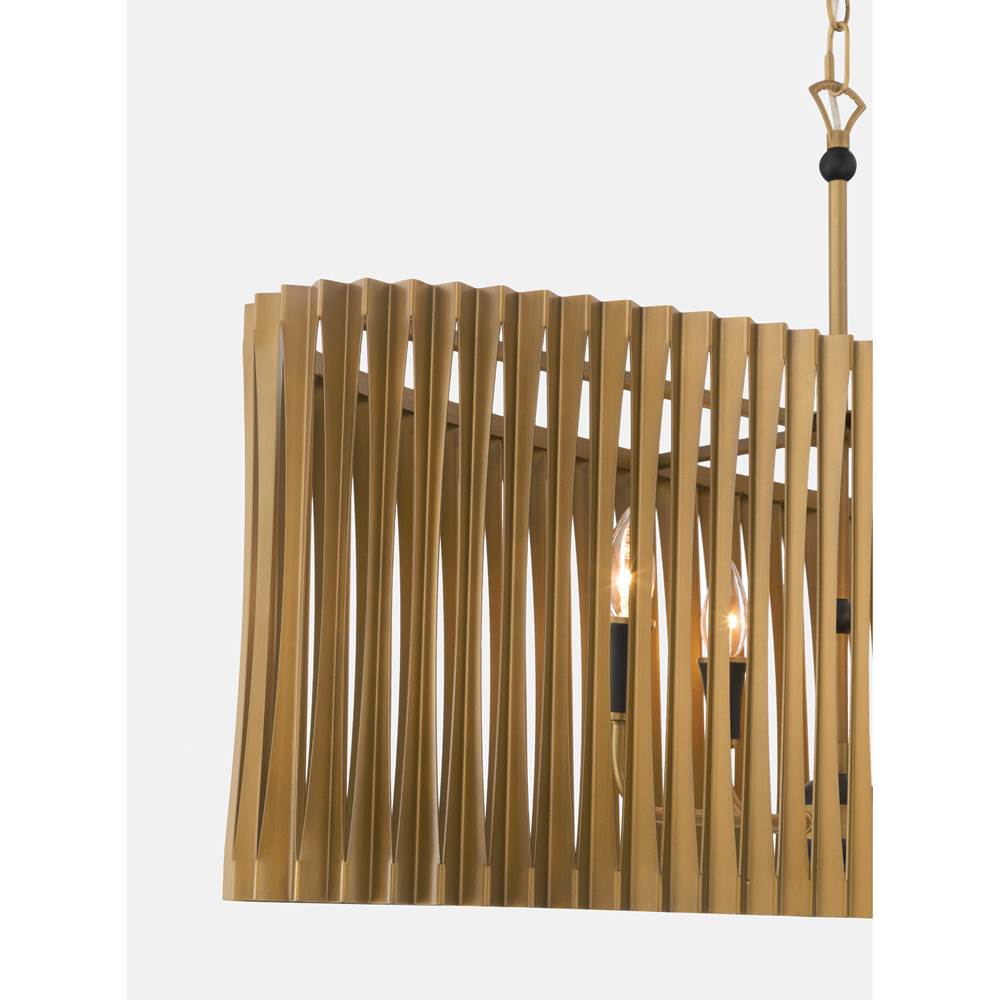 Minka-Lavery 16027-877 Sand Coal Black Aven 52'' 8-light Linear Chandelier Image 6