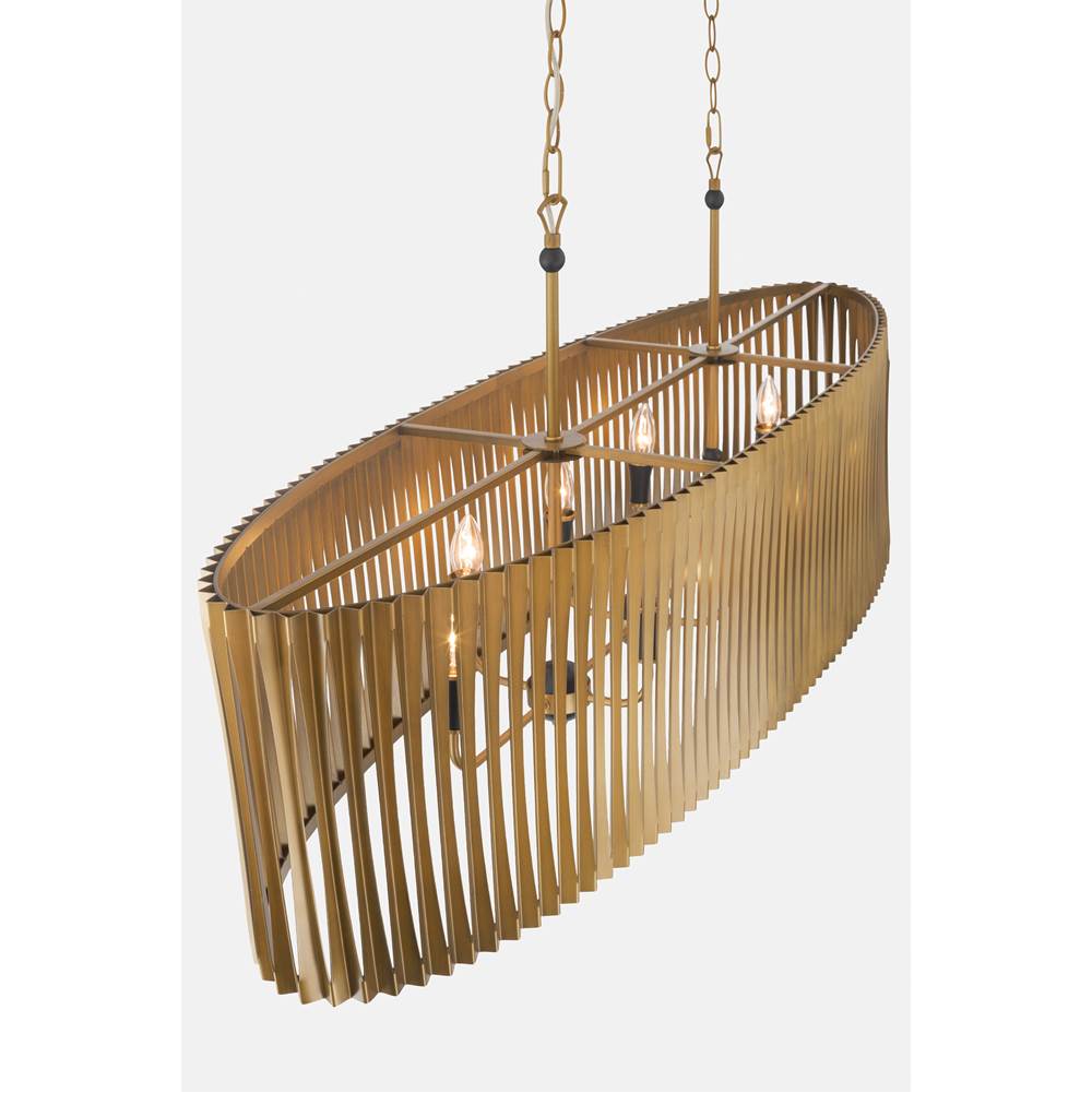 Minka-Lavery 16027-877 Sand Coal Black Aven 52'' 8-light Linear Chandelier Image 5