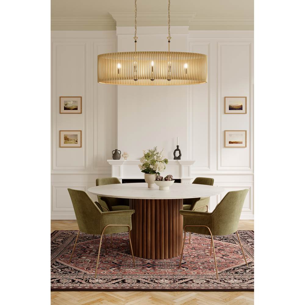 Minka-Lavery 16027-877 Sand Coal Black Aven 52'' 8-light Linear Chandelier Image 4