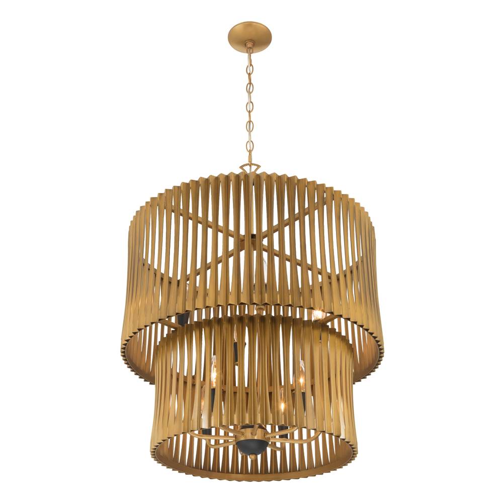 Minka-Lavery 16028-877 Sand Coal Black Aven 24'' 8-light Pendant Image 7