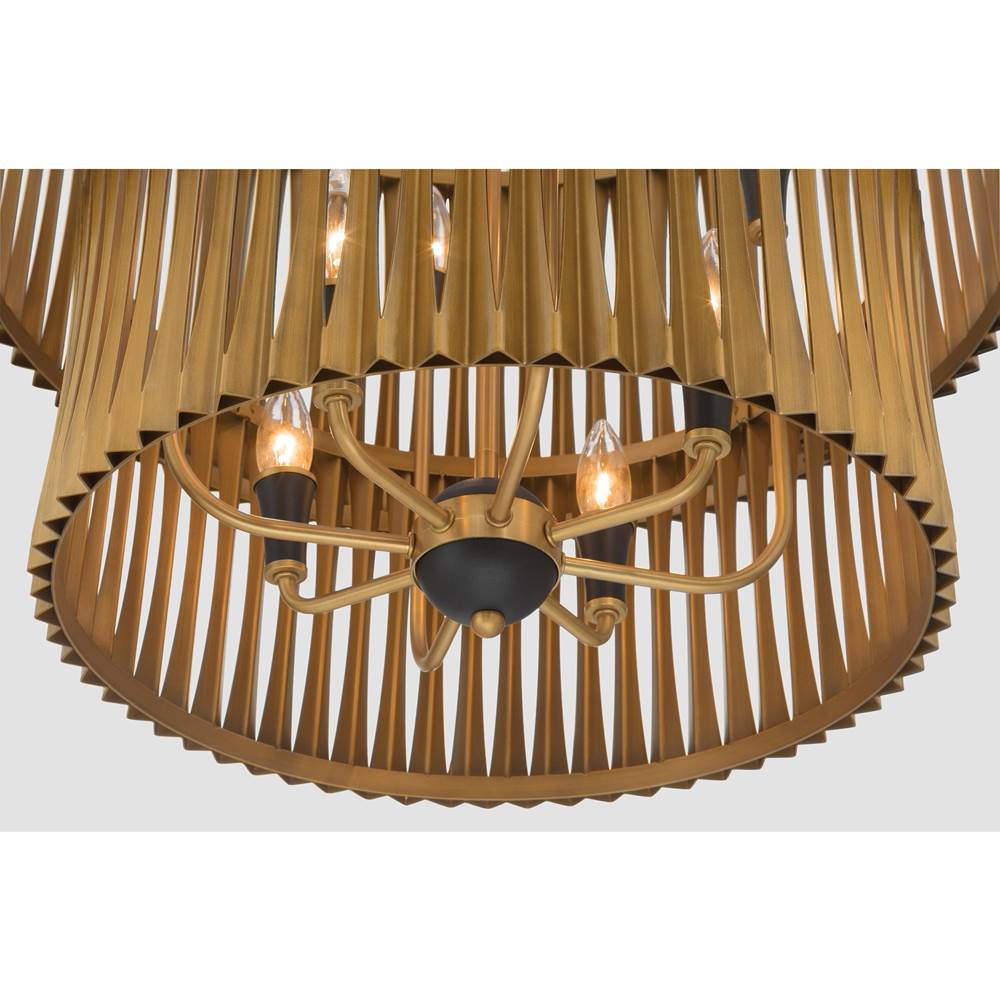 Minka-Lavery 16028-877 Sand Coal Black Aven 24'' 8-light Pendant Image 6