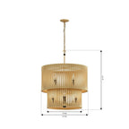 Minka-Lavery 16028-877 Sand Coal Black Aven 24'' 8-light Pendant Image 2