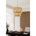 Minka-Lavery 16028-877 Sand Coal Black Aven 24'' 8-light Pendant Image 3