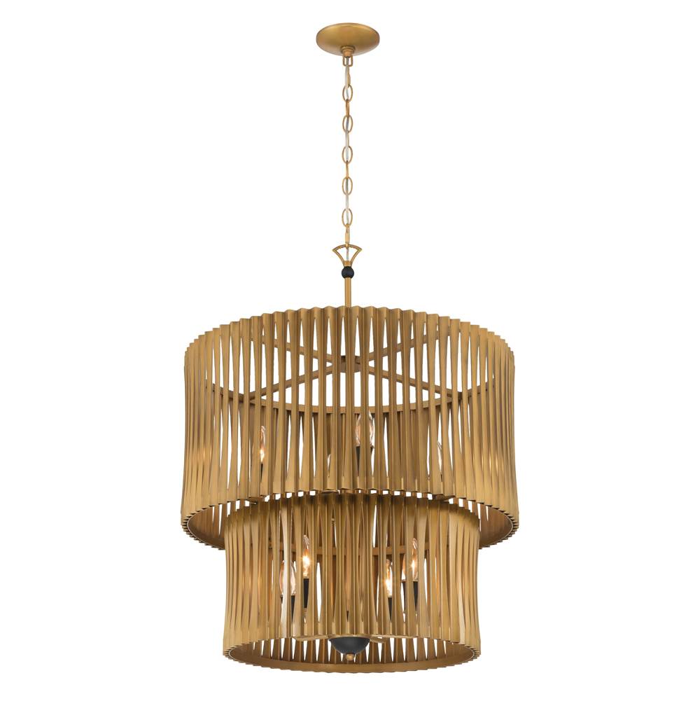 Minka-Lavery 16028-877 Sand Coal Black Aven 24'' 8-light Pendant Image 1
