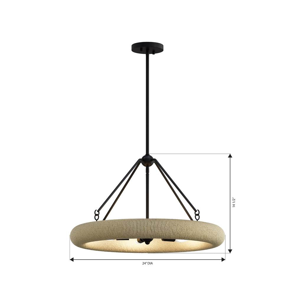 Minka-Lavery 17115-860 Dark Bronze Aeris 24'' 5-light Pendant Image 2