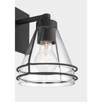 Minka-Lavery 17641-899 Dark Matte Black Lorenth 8.75'' High 1-light Bath Sconce Image 6