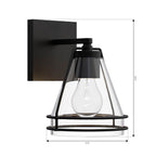 Minka-Lavery 17641-899 Dark Matte Black Lorenth 8.75'' High 1-light Bath Sconce Image 2