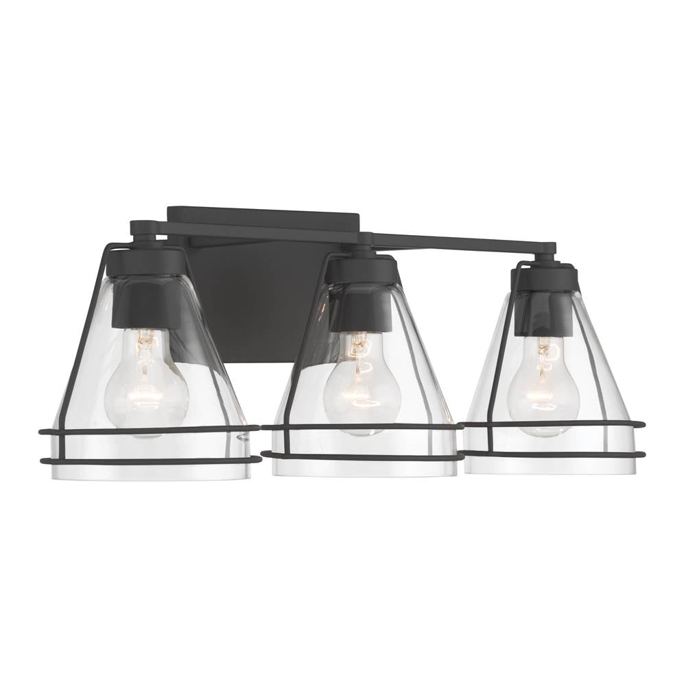 Minka-Lavery 17643-899 Dark Matte Black Lorenth 24.25'' 3-light Vanity Image 7