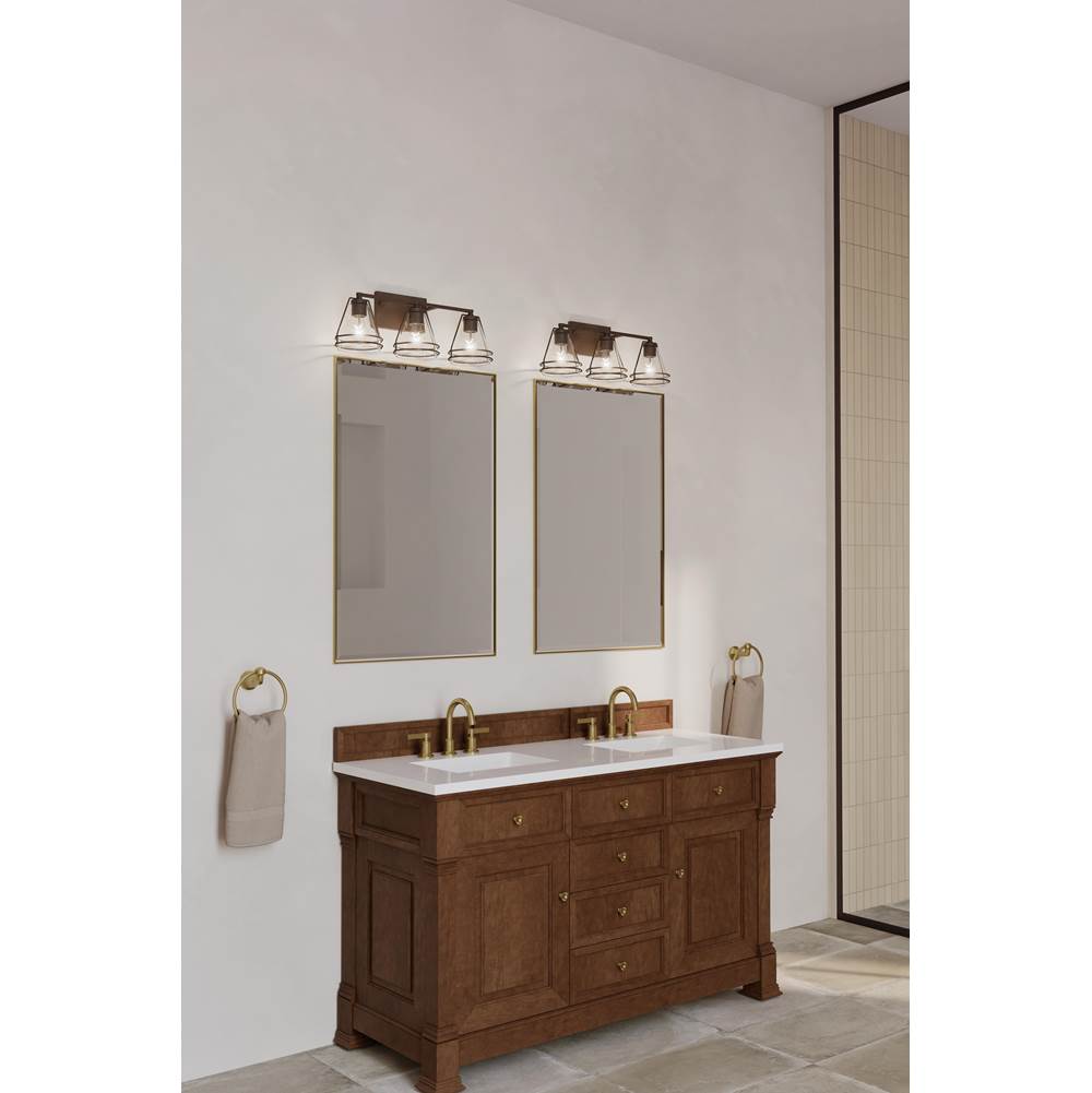 Minka-Lavery 17643-899 Dark Matte Black Lorenth 24.25'' 3-light Vanity Image 4