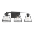Minka-Lavery 17643-899 Dark Matte Black Lorenth 24.25'' 3-light Vanity Image 1