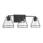 Minka-Lavery 17643-899 Dark Matte Black Lorenth 24.25'' 3-light Vanity Image 1