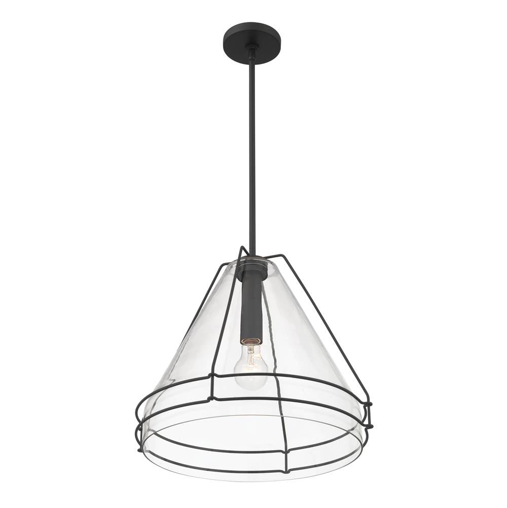 Minka-Lavery 17649-899 Dark Matte Black Lorenth 18'' 1-light Pendant Image 7