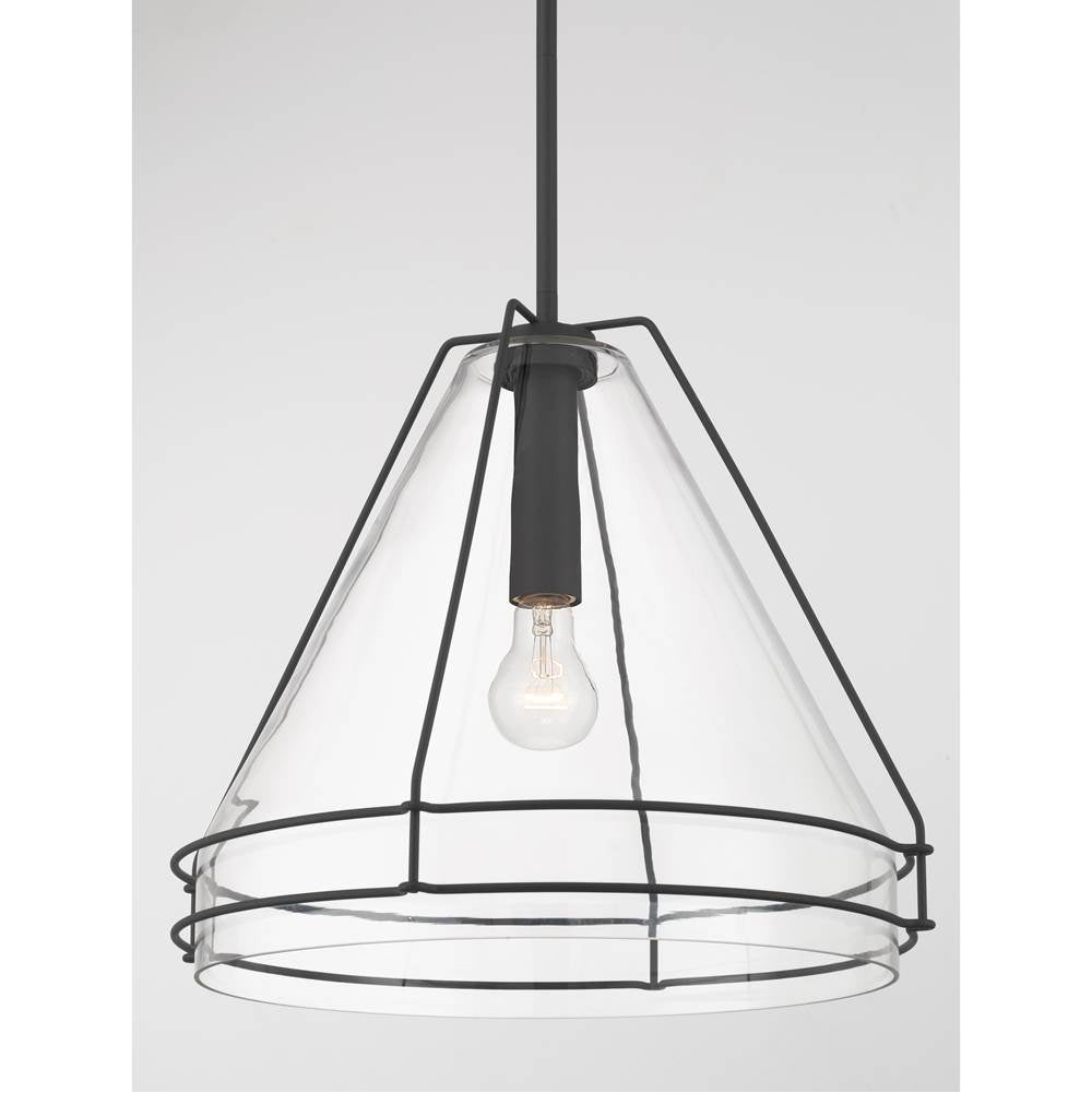 Minka-Lavery 17649-899 Dark Matte Black Lorenth 18'' 1-light Pendant Image 6
