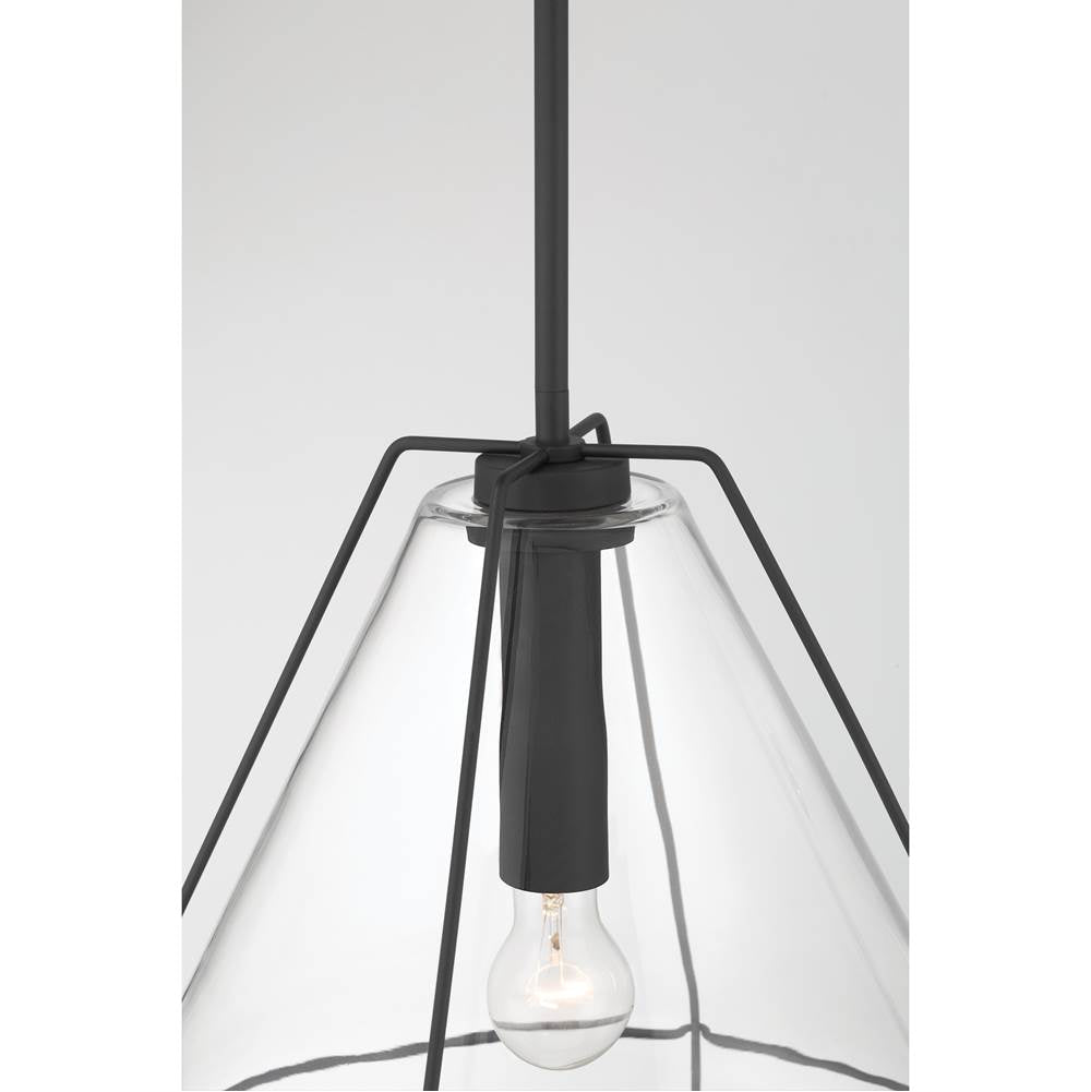 Minka-Lavery 17649-899 Dark Matte Black Lorenth 18'' 1-light Pendant Image 5