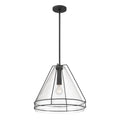 Minka-Lavery 17649-899 Dark Matte Black Lorenth 18'' 1-light Pendant Image 1