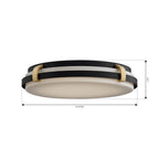 Minka-Lavery 18635-798-L Dark Matte Black Arclume 14.75'' 5cct Led Flush Mount Image 2