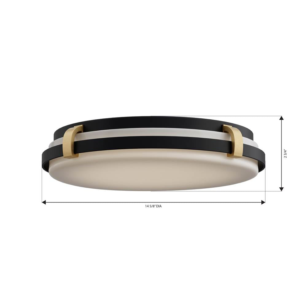 Minka-Lavery 18635-798-L Dark Matte Black Arclume 14.75'' 5cct Led Flush Mount Image 2