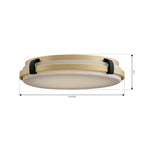 Minka-Lavery 18635-876-L Legacy Brass Arclume 14.75'' 5cct Led Flush Mount Image 2