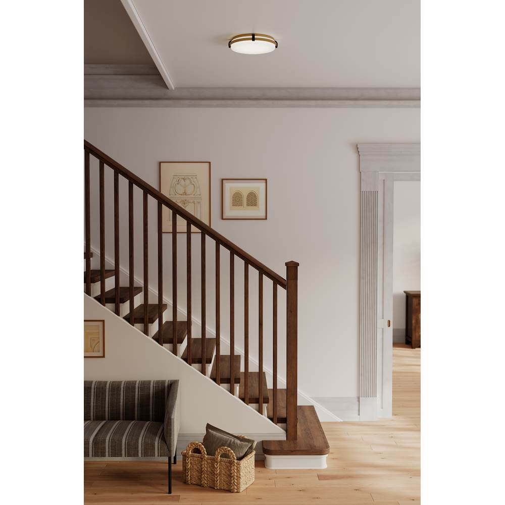 Minka-Lavery 18635-876-L Legacy Brass Arclume 14.75'' 5cct Led Flush Mount Image 3