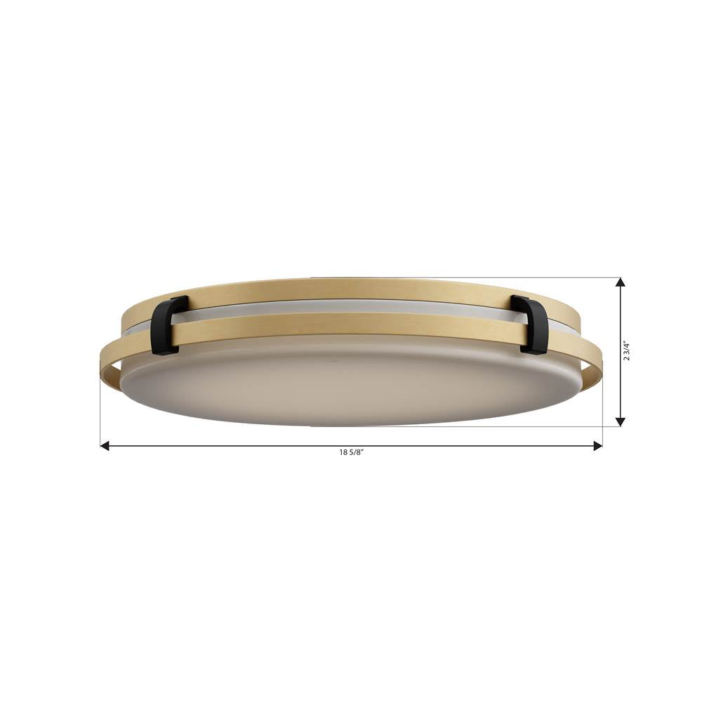 Minka-Lavery 18636-876-L Legacy Brass Arclume 18.75'' 5cct Led Flush Mount Image 2