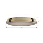 Minka-Lavery 18636-876-L Legacy Brass Arclume 18.75'' 5cct Led Flush Mount Image 2