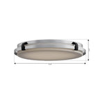 Minka-Lavery 18636-887-L Chrome Arclume 18.75'' 5cct Led Flush Mount Image 2