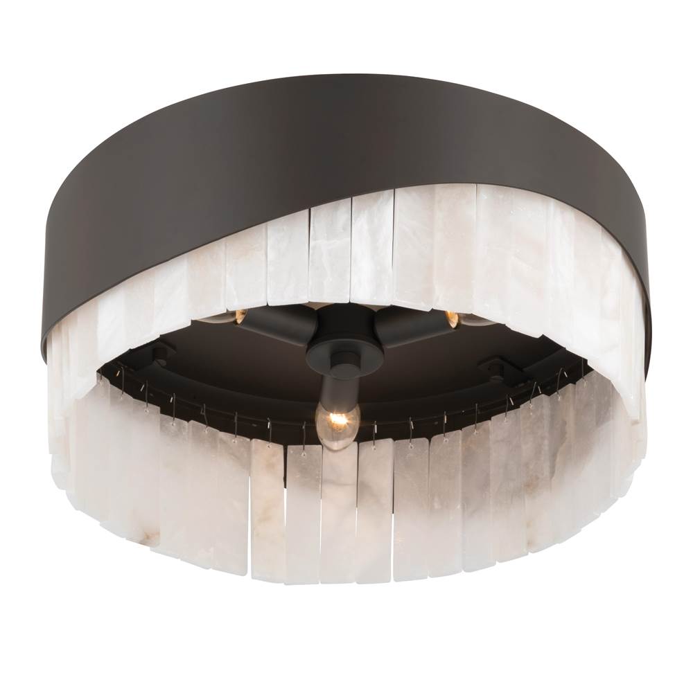 Minka-Lavery 18766-860 Dark Bronze Sway 16'' 3-light Flush Mount Image 7