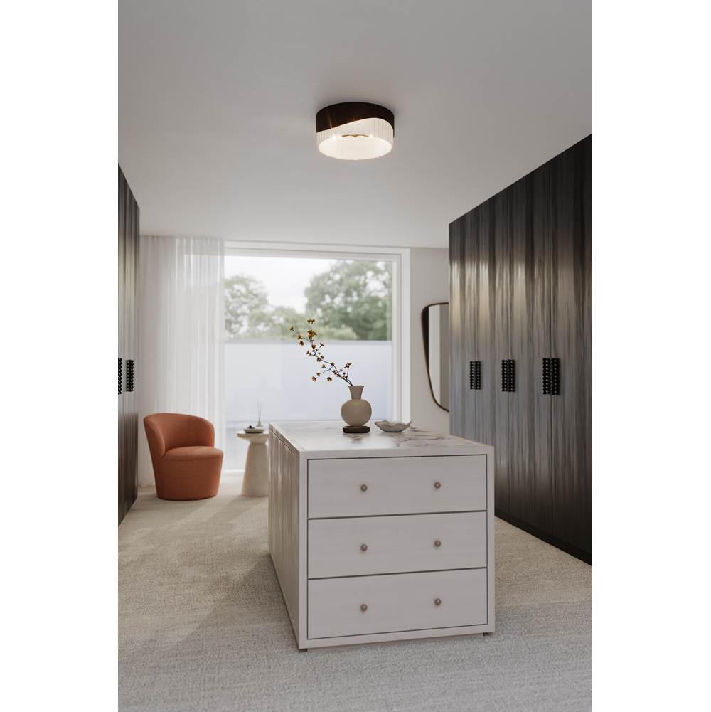 Minka-Lavery 18766-860 Dark Bronze Sway 16'' 3-light Flush Mount Image 4
