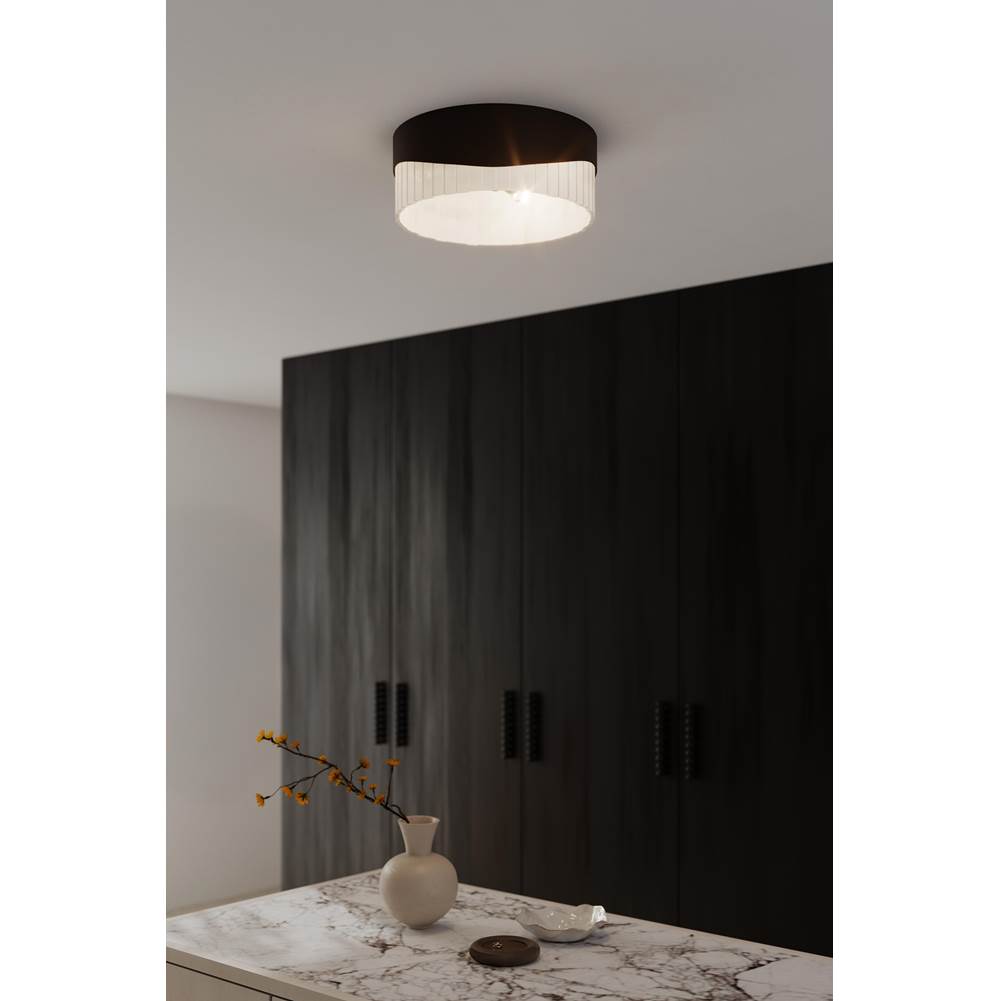 Minka-Lavery 18766-860 Dark Bronze Sway 16'' 3-light Flush Mount Image 3