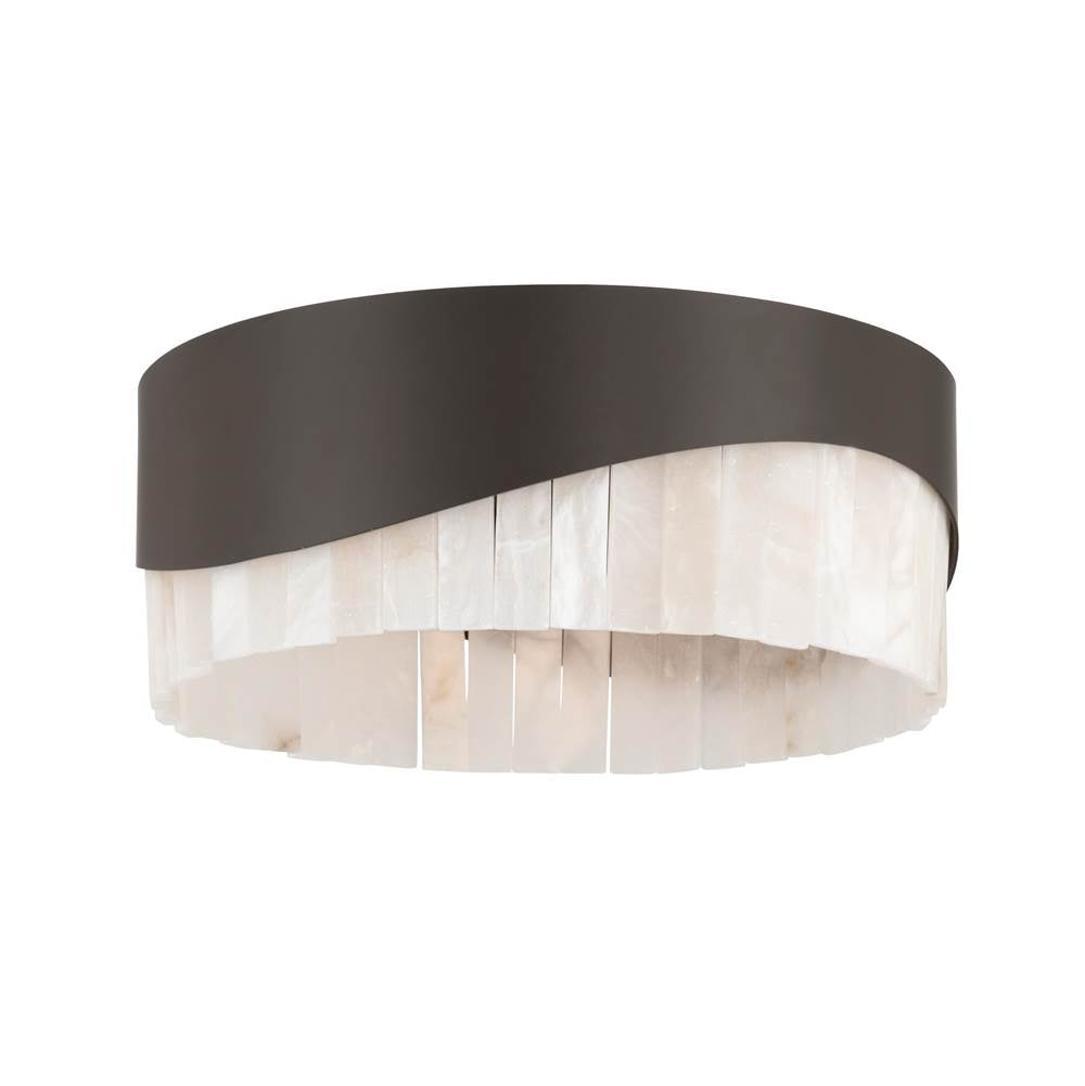 Minka-Lavery 18766-860 Dark Bronze Sway 16'' 3-light Flush Mount Image 1