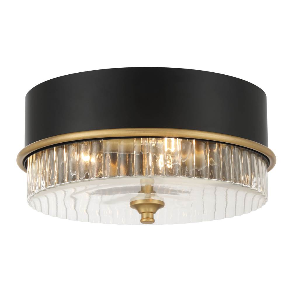 Minka-Lavery 1905-876 Legacy Brass Stamford 15'' 3-light Flush Mount Image 2
