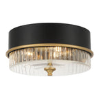 Minka-Lavery 1905-876 Legacy Brass Stamford 15'' 3-light Flush Mount Image 2